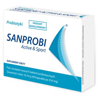 Sanprobi Active & Sport, 40 kapsułek USZKODZONE OPAKOWANIE - zdjęcie produktu