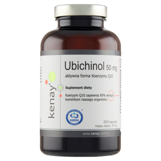 Kenay, Ubichinol, aktywna forma koenzymu Q-10 50 mg, 300 kapsułek KRÓTKA DATA - zdjęcie produktu