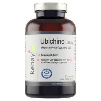 Kenay, Ubichinol, aktywna forma koenzymu Q-10 50 mg, 300 kapsułek - zdjęcie produktu