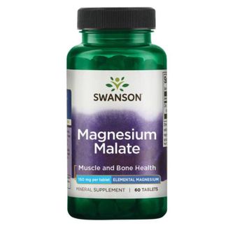 Swanson Magnesium Malate, jabłczan magnezu, 60 tabletek - zdjęcie produktu