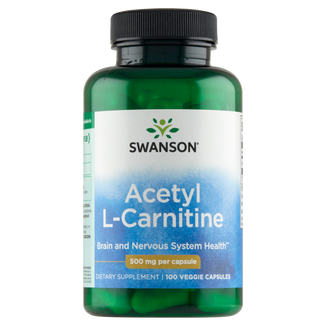 Swanson Acetyl L-Carnitine, L-karnityna, 100 kapsułek - zdjęcie produktu