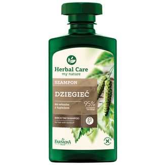 Farmona Herbal Care, szampon do włosów z łupieżem, dziegieć, 330 ml - zdjęcie produktu