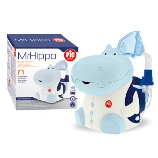 Pic Solution Mr Hippo, inhalator tłokowy dla dzieci i dorosłych, Hipopotam - zdjęcie produktu