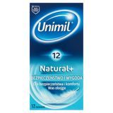 Unimil Natural+, prezerwatywy klasyczne, 12 sztuk - miniaturka zdjęcia produktu