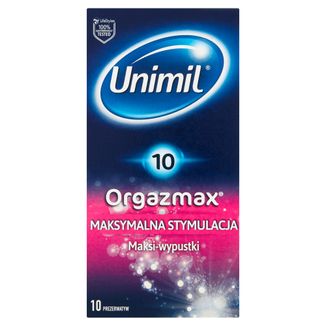 Unimil OrgazMax, prezerwatywy z maksi-wypustkami, 10 sztuk - zdjęcie produktu
