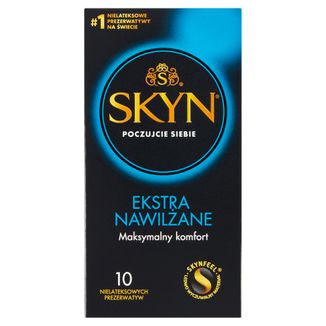 Unimil Skyn Ekstra Nawilżene, prezerwatywy nielateksowe, 10 sztuk - zdjęcie produktu
