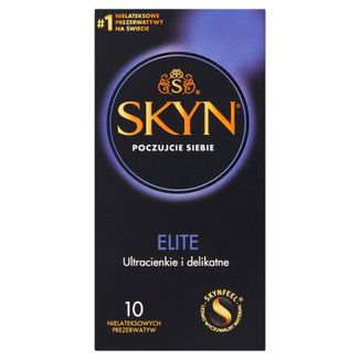 Unimil Skyn Elite prezerwatywy nielateksowe, ultracienkie, 10 sztuk - zdjęcie produktu