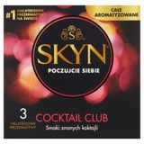 Unimil Skyn Cocktail Club, nielateksowe prezerwatywy aromatyzowane, 3 sztuki - miniaturka zdjęcia produktu