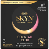 Unimil Skyn Cocktail Club, nielateksowe prezerwatywy aromatyzowane, 3 sztuki - miniaturka zdjęcia produktu