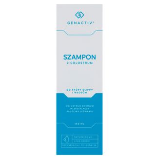 Genactiv, szampon z colostrum do skóry głowy i włosów, 150 ml USZKODZONE OPAKOWANIE - zdjęcie produktu