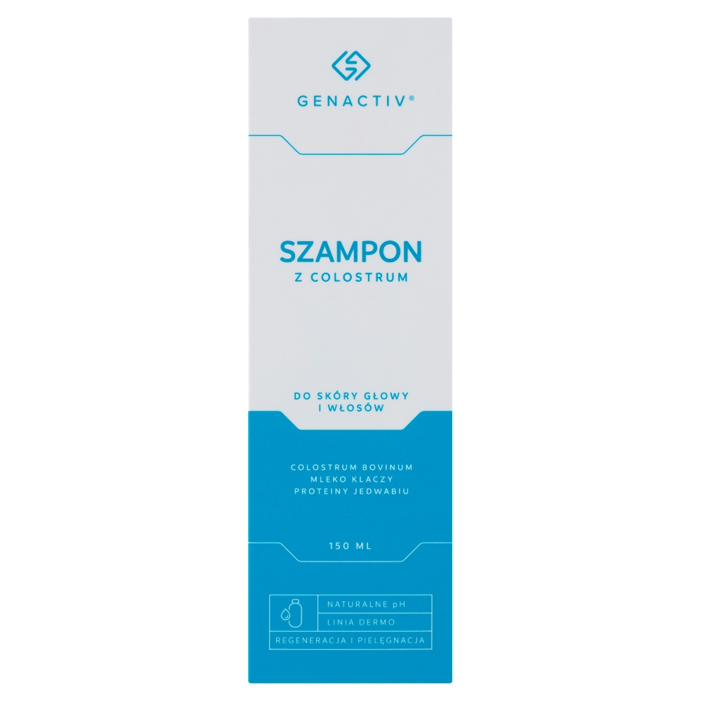 Nieznana Genactiv, szampon z colostrum do skóry głowy i włosów, 150 ml