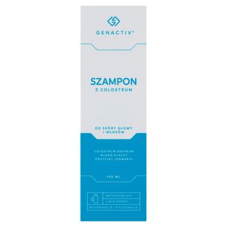 Genactiv, szampon z colostrum do skóry głowy i włosów, 150 ml - zdjęcie produktu