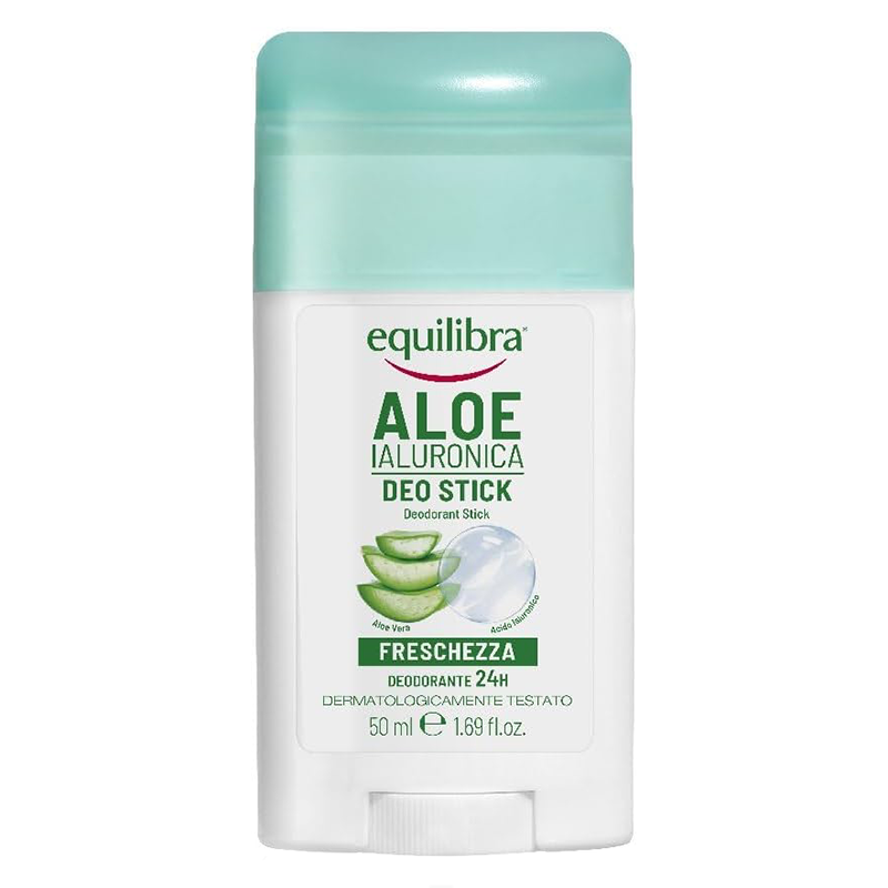 Nieznana Equilibra Aloe Ialuronica, mit Aloe Vera Deostick mit Hyaluronsäure, 50 ml — Inhaltsstoffe und Bewertung
