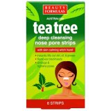Beauty Formulas Tea Tree, paski głęboko oczyszczające na nos, 6 sztuk - miniaturka zdjęcia produktu