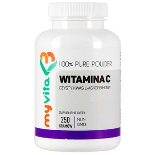 MyVita Witamina C, czysty kwas L-askorbinowy, 250 g - zdjęcie produktu