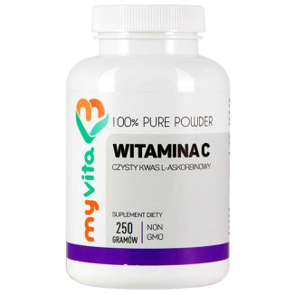MyVita Witamina C 1000 mg, czysty kwas L-askorbinowy, 250 g - zdjęcie produktu