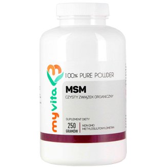 MyVita, MSM, organiczny metylosulfonylometan, Proszek, 250 g - zdjęcie produktu