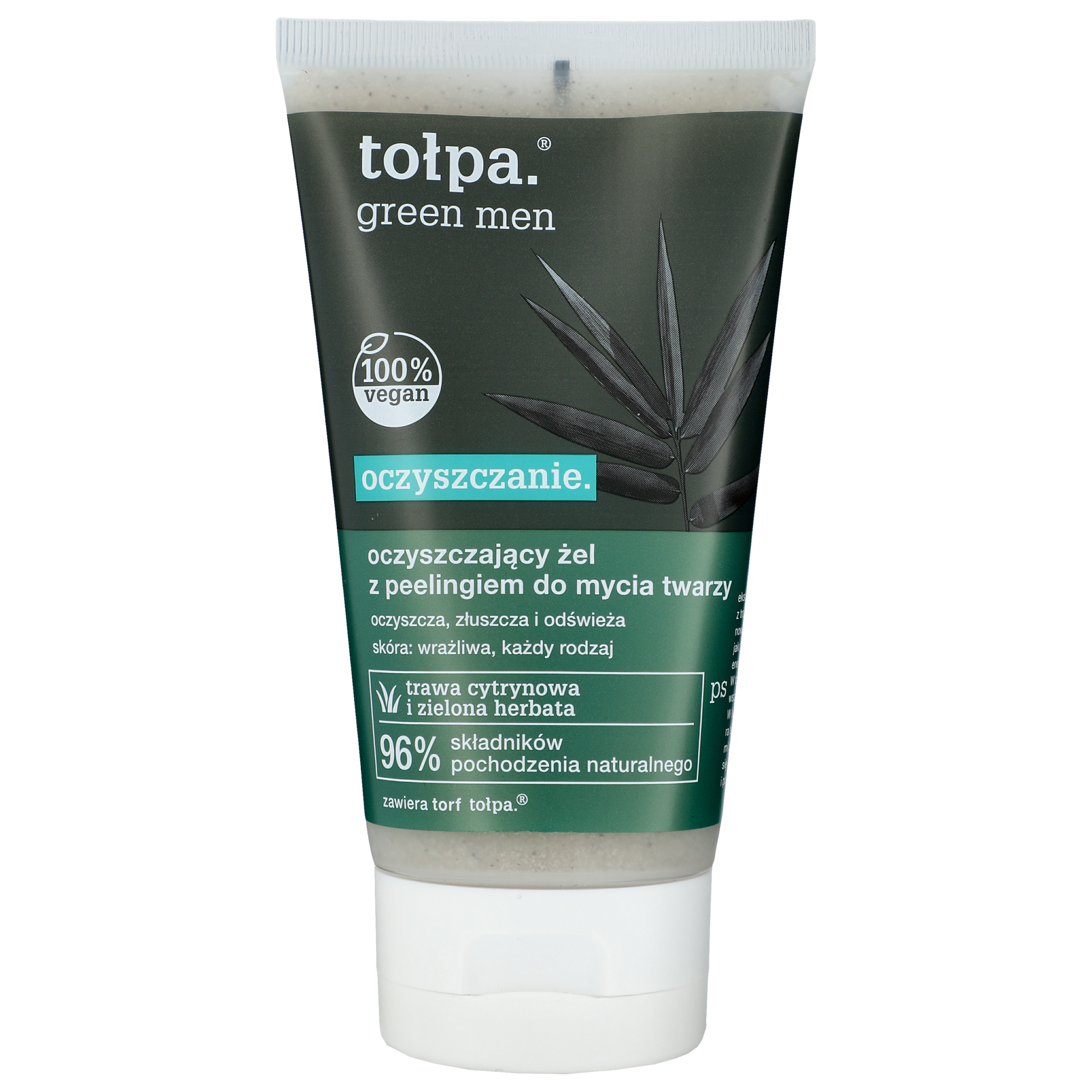 Tołpa Tołpa Green, MEN, żel-peeling oczyszczający do mycia twarzy, 150 ml — Składniki i ocena