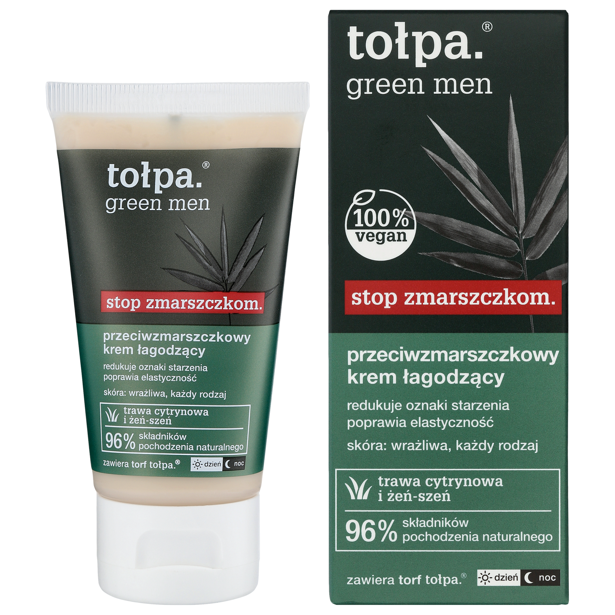 Tołpa Tołpa Green, MEN, krem przeciwzmarszczkowo-orzeźwiający, 50 ml