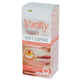 Bielenda Vanity, Soft Expert, zestaw do depilacji ultra delikatny, wąsik, podbródek, 15 ml - zdjęcie produktu