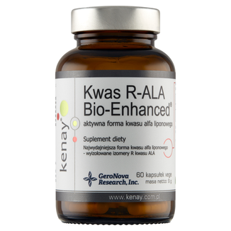 Kenay Kwas R-ALA Bio-Enhanced, 60 kapsułek vege - zdjęcie produktu