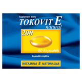 Tokovit E 200 Natural, 60 kapsułek elastycznych - miniaturka zdjęcia produktu