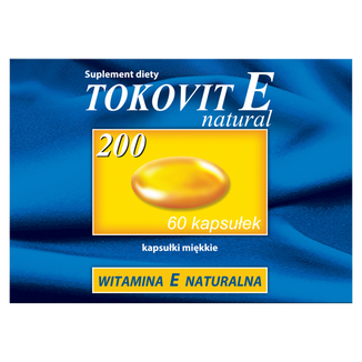 Tokovit E 200 Natural, 60 kapsułek elastycznych Tokovit E 200 Natural, 60 kapsułek elastycznych - zdjęcie produktu