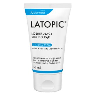 Latopic, regenerujący krem do rąk od 1 dnia życia, skóra atopowa, 50 ml USZKODZONE OPAKOWANIE - zdjęcie produktu