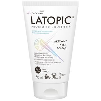 Latopic, aktywny krem do rąk od 1 dnia życia, skóra atopowa, 50 ml - zdjęcie produktu