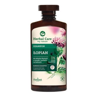 Farmona Herbal Care Łopian, szampon do włosów tłustych u nasady i suchych na końcach, 330 ml - zdjęcie produktu
