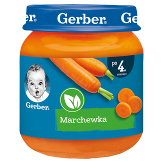 Gerber Obiadek, marchewka, po 4 miesiącu, 125 g KRÓTKA DATA - zdjęcie produktu