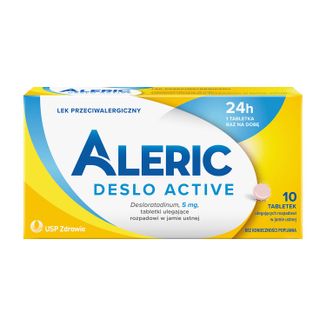 Aleric Deslo Active 5 mg, 10 tabletek ulegających rozpadowi w jamie ustnej - zdjęcie produktu