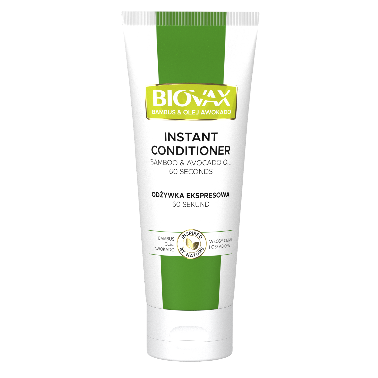 Biovax Biovax, odżywka ekspresowa 60 sekund do włosów, bambus i olej awokado, 200 ml