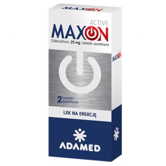 Maxon Active 25 mg, 2 tabletki powlekane - zdjęcie produktu