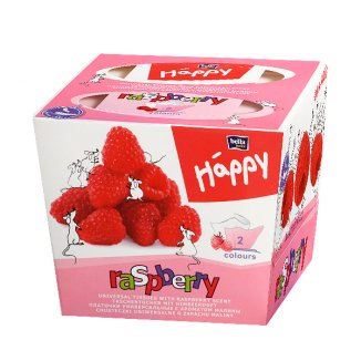 Bella Baby Happy, chusteczki higieniczne, Raspberry, 80 sztuk Bella Baby Happy, chusteczki higieniczne, Raspberry, 80 sztuk - zdjęcie produktu