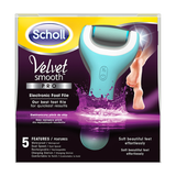 Scholl Velvet Smooth Pro, elektroniczny pilnik do stóp z ładowarką, wodoodporny, niebieski, 1 sztuka  - miniaturka zdjęcia produktu