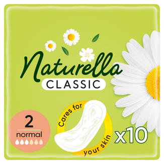 Naturella Classic, podpaski ze skrzydełkami, rumianek Normal, 10 sztuk - zdjęcie produktu