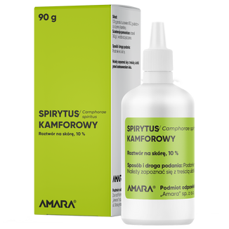 Spirytus kamforowy 10%, roztwór na skórę, 90 g KRÓTKA DATA - zdjęcie produktu