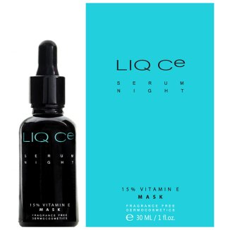 Liqpharm Liq CE Serum Night 15% Vitamin E, maska do twarzy na noc z witaminą E, 30 ml - zdjęcie produktu