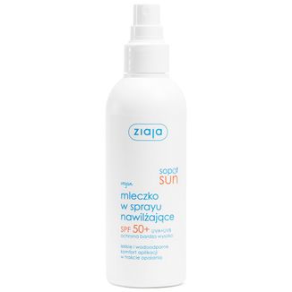 Ziaja Sopot Sun, mleczko w sprayu, nawilżające, SPF 50+, 170 ml Ziaja Sopot Sun, mleczko w sprayu, nawilżające, SPF 50+, 170 ml - zdjęcie produktu