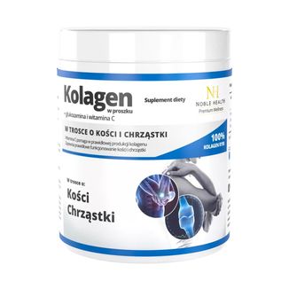 Noble Health Kolagen + Glukozamina i Witamina C, 100 g - zdjęcie produktu