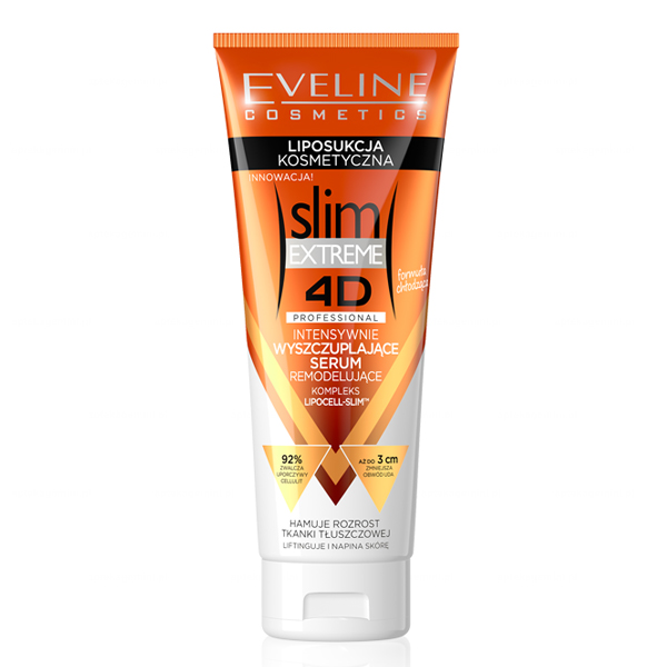 Nieznana Eveline Cosmetics Slim Extreme 4D, intensywnie wyszczuplające serum remodelujące, 250 ml