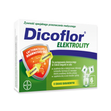 Dicoflor Elektrolity, dla dzieci i dorosłych, smak bananowy, 12 saszetek - miniaturka zdjęcia produktu