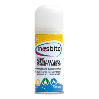 Mosbito, suchy spray odstraszający komary i meszki, 100 ml - zdjęcie produktu