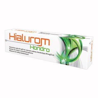 Hialurom Hondro, (60 mg + 90 mg)/ 3 ml, roztwór do iniekcji dostawowych, 3 ml x 1 ampułkostrzykawka - zdjęcie produktu