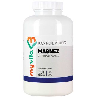 MyVita Magnez, cytrynian magnezu, 250 g - zdjęcie produktu