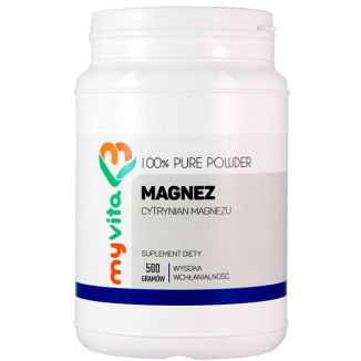 MyVita Magnez, cytrynian magnezu, 500 g - zdjęcie produktu