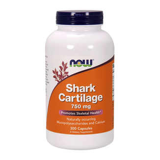 Now Foods Shark Cartilage 750 mg, chrząstka rekina, 300 kapsułek - zdjęcie produktu