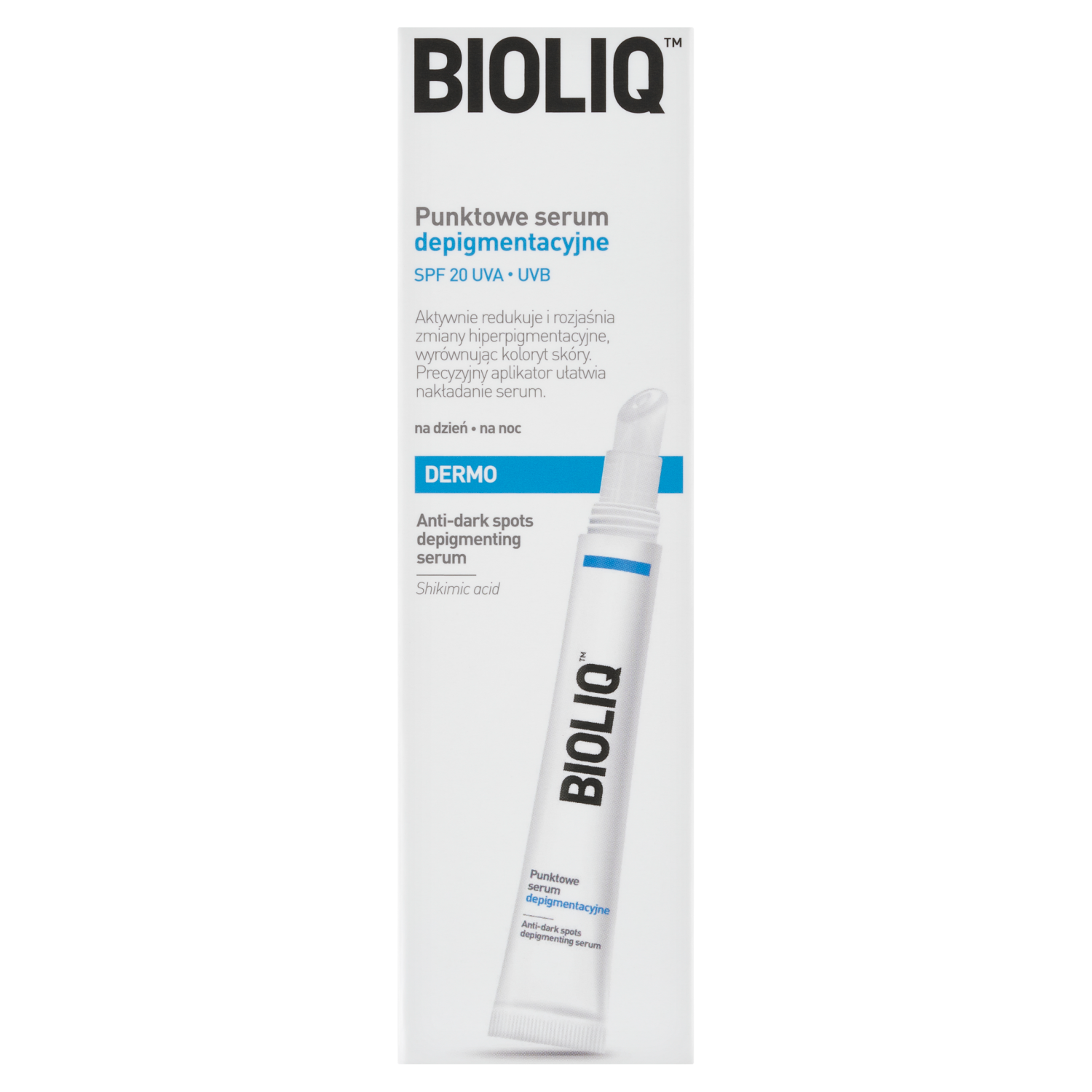 Bioliq Bioliq Dermo, punktowe serum depigmentacyjne, SPF 20, 10 ml — Inhaltsstoffe und Bewertung