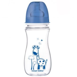 Canpol Babies EasyStart, butelka antykolkowa, szerokootworowa ze smoczkiem o szybkim przepływie, Kolorowe zwierzęta, od 12 miesiąca, 300 ml - 2 Canpol Babies EasyStart, butelka antykolkowa, szerokootworowa ze smoczkiem o szybkim przepływie, Kolorowe zwierzęta, od 12 miesiąca, 300 ml - 2 - zdjęcie produktu